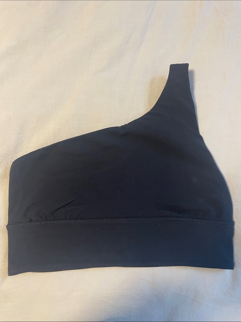 Lululemon align asymmetrical bra. A/B cup. Black, size 8.